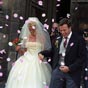 Photos de mariage : Les mari�s sortent de l'eglise